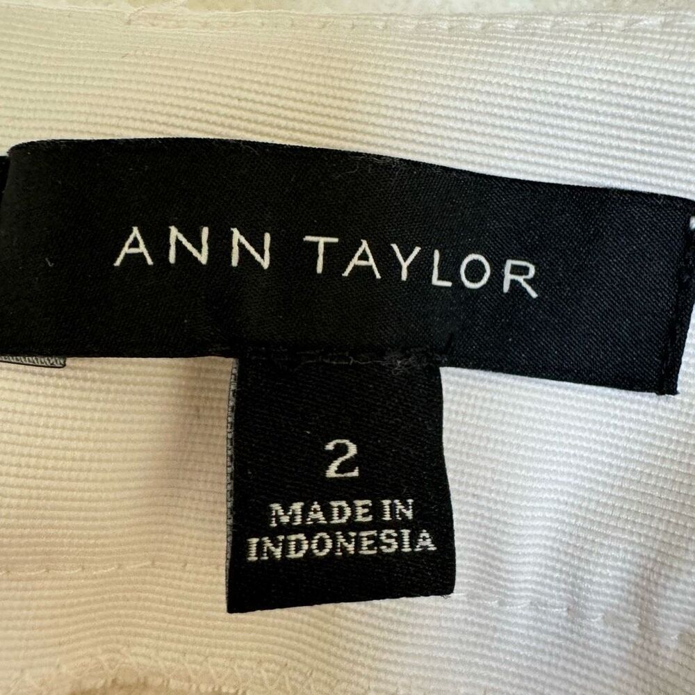 Ann Taylor vintage boiled wool fall skirt leaf appliqué size 2 - Picture 3 of 7